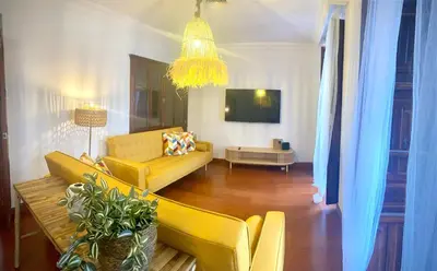 Una televisión o centro de entretenimiento en Casa Deanes 3