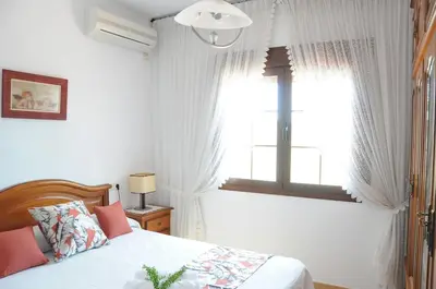 Cama o camas de una habitación en Villa los Solares