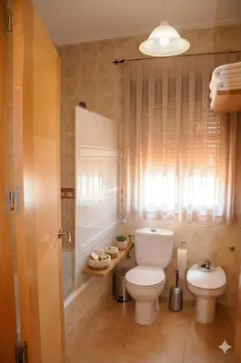 Un baño de Villa los Solares