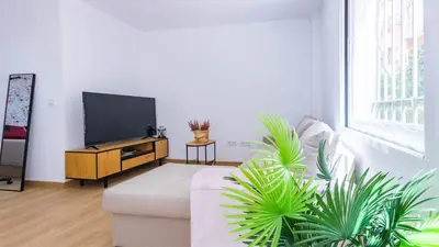 Una televisión o centro de entretenimiento en Apartamentos La Muralla de Córdoba