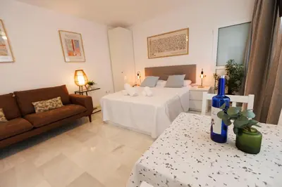 Cama o camas de una habitación en El ático de Osario 5 con terraza - Great location
