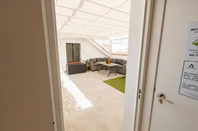 Zona de estar de El ático de Osario 5 con terraza - Great location