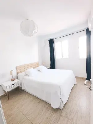 Cama o camas de una habitación en Apartamento de la Luz en exclusividad