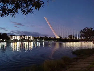 Vista de un río cerca de este apartamento