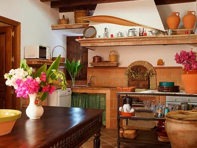 Una cocina o zona de cocina en Cortijo Las Caballerias