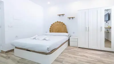 Cama o camas de una habitación en Estudios El Arcángel de Córdoba