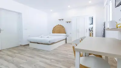 Cama o camas de una habitación en Estudios El Arcángel de Córdoba