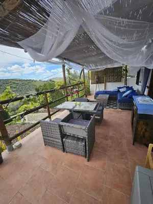 Un balcón o terraza de Charming House with Jacuzzi in Villanueva de Algaidas