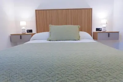 Cama o camas de una habitación en Ollerías Centro