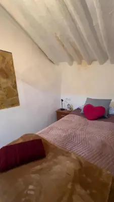 Cama o camas de una habitación en Casa Cueva