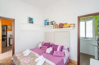 Cama o camas de una habitación en Casa rural Pozo Viejo