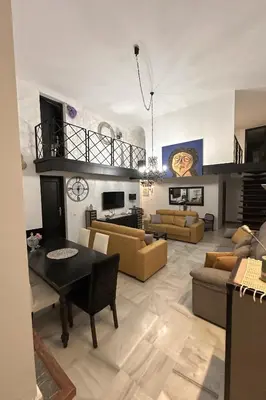 Una cocina o zona de cocina en Hombre de Piedra House