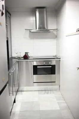 Una cocina o zona de cocina en Hombre de Piedra House