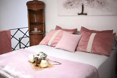 Cama o camas de una habitación en Hombre de Piedra House