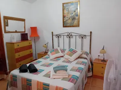 Cama o camas de una habitación en Villa Poemas