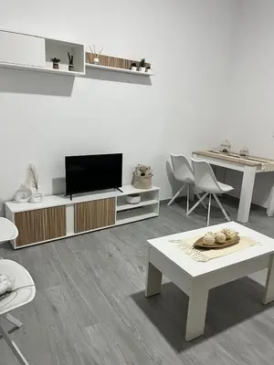 Una televisión o centro de entretenimiento en Apartamento El Rincón del Olivar 1