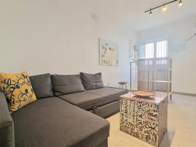 Zona de estar de Nice 2-bedroom apartment in downtown Seville Dionisio