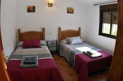 Cama o camas de una habitación en Casa El Valle entre Torcal y Caminito del Rey