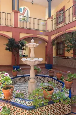 Jardín al aire libre en Alohamundi Dueñas