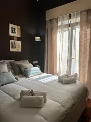Cama o camas de una habitación en Apartamento Balcón de Tendillas