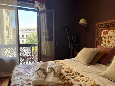 Cama o camas de una habitación en Apartamento Balcón de Tendillas
