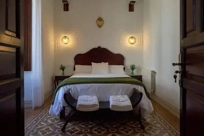 Cama o camas de una habitación en Casa Rural La Botica de la Tía Paqui