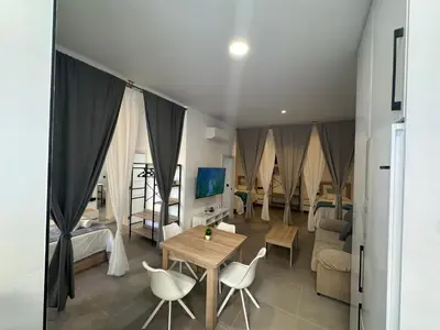 Una televisión o centro de entretenimiento en Loft Omeya