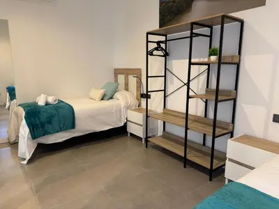 Cama o camas de una habitación en Loft Omeya