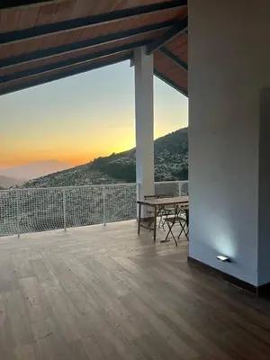 Paisaje cerca de este chalet de montaña