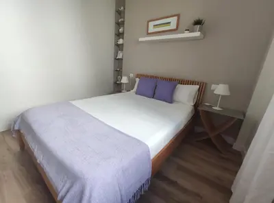 Cama o camas de una habitación en Córdoba con Encanto LUBI I