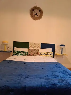 Cama o camas de una habitación en Estudio céntrico a 10 min de la Catedral