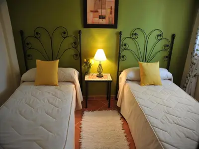 Cama o camas de una habitación en Country House in La Joya with Private Pool