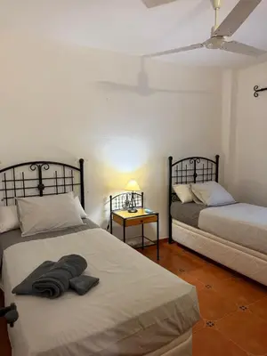 Cama o camas de una habitación en Finca Jaralta de Carmen