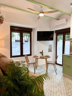 Una televisión o centro de entretenimiento en Loft Balcones de la Judería