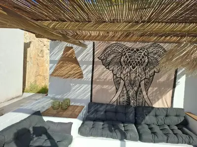 Zona de estar de Casa Laguna