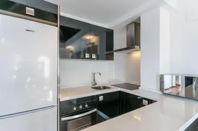Una cocina o zona de cocina en Green-Apartments San Bernardo