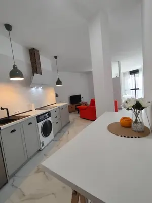 Una cocina o zona de cocina en Estudio céntrico, a pie de calle