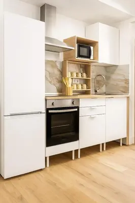 Una cocina o zona de cocina en Alojamiento Baeza - Leones 9B