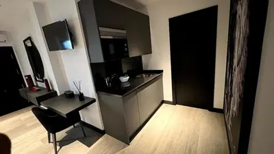 Una cocina o zona de cocina en Atico moderno en Nervion con terraza