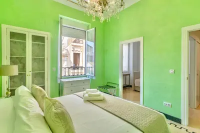 Cama o camas de una habitación en El Balcón de Las Tendillas