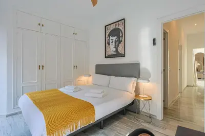 Cama o camas de una habitación en Apartamento Peral - Vacacional Sevilla