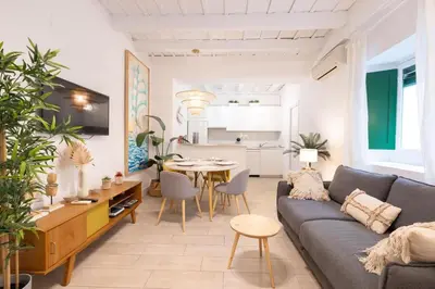 Zona de estar de Alcazares Deluxe Suite by Valcambre