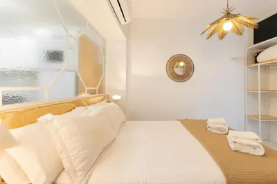 Cama o camas de una habitación en San Juan de la Palma City Center by Valcambre