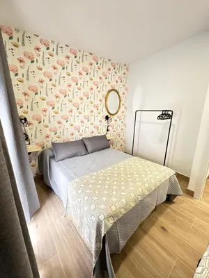 Cama o camas de una habitación en Entrecallejones