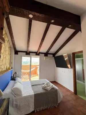 Cama o camas de una habitación en Casa Las Niñas