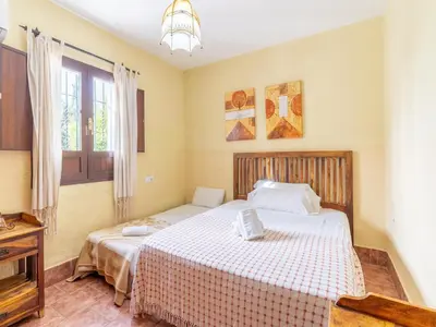 Cama o camas de una habitación en Studio in Spain with Private Pool and Garden