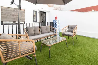 Zona de estar de Apartamentos Alameda de Hércules