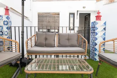Zona de estar de Apartamentos Alameda de Hércules