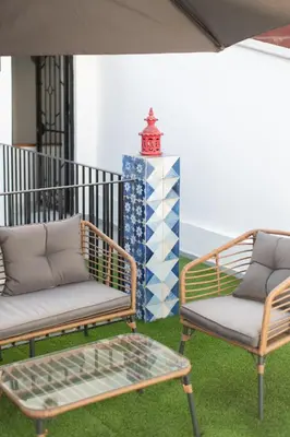 Zona de estar de Apartamentos Alameda de Hércules