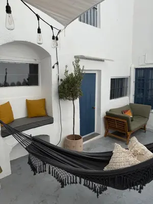 Zona de estar de Casa Entre Lunas - Stylish Rustic Retreat
